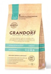 Grandorf Adult Indoor сухой корм для домашних кошек 4 вида мяса с пробиотиком 400 гр. 